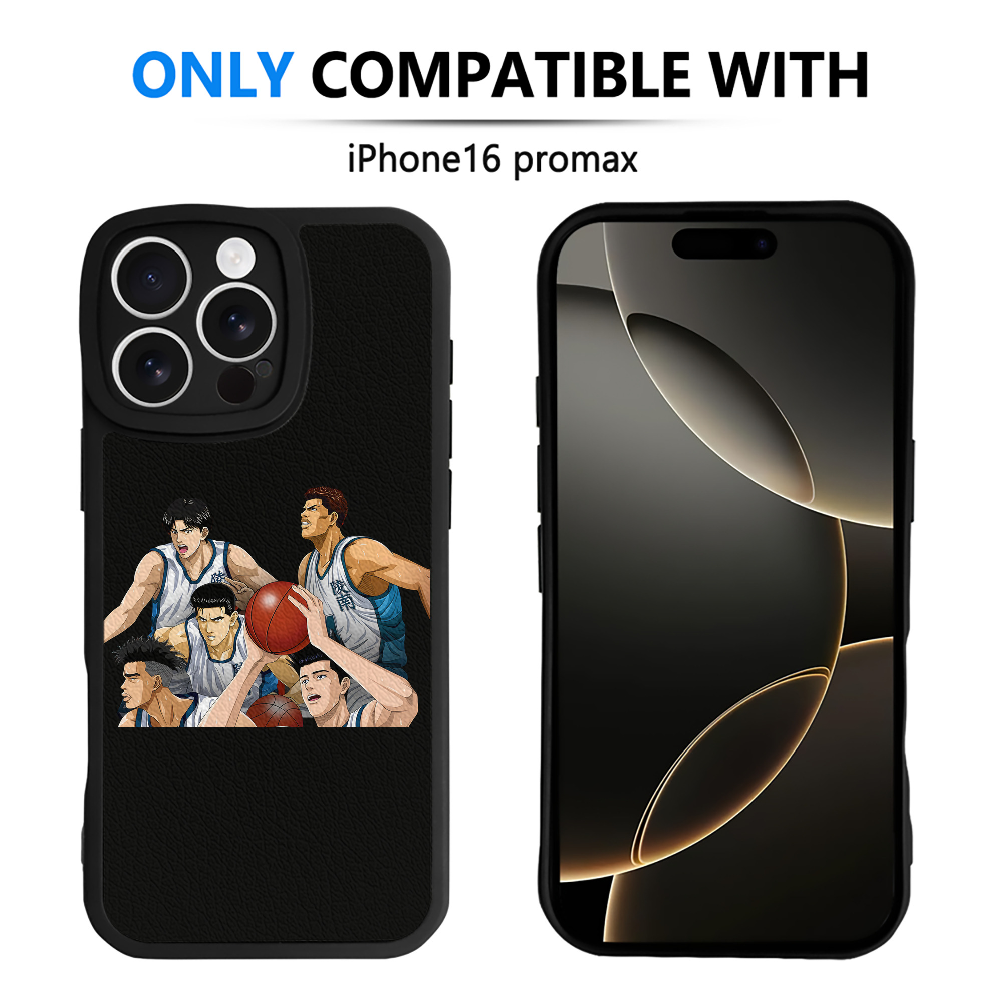 （画像用） SLAM DUNK／スラムダンク 【iPhone 16シリーズ対応】シリコンスマホケース（レザー調） 材質：シリコン